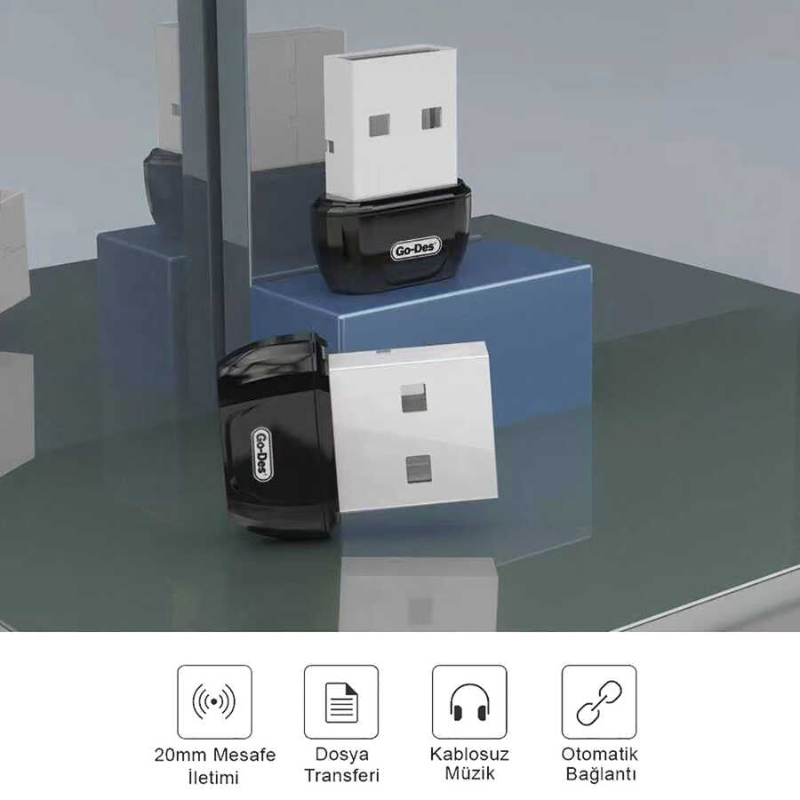 Go-Des GD-BT113 USB Bluetooth Adaptör - 10 Go-Des GD-BT113 USB Bluetooth Adaptör - 10